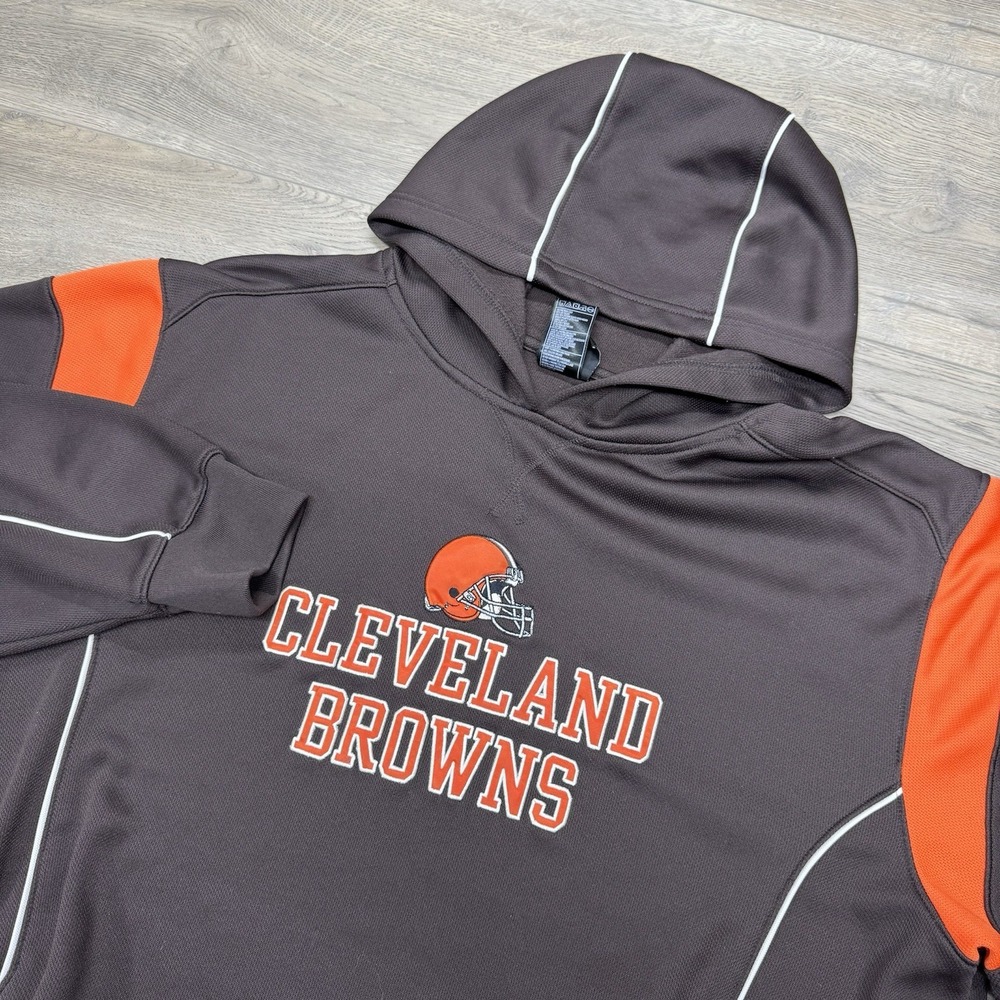 Cleveland Browns Reebok Team Apparel Hoodie Men's Sz‎ XXL Y2K NFL Football